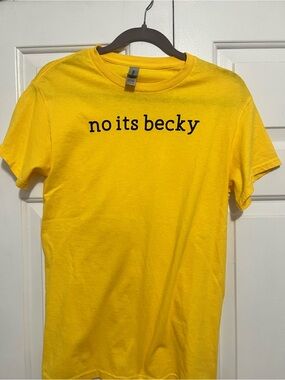 No Its Becky Yellow Graphic Tee